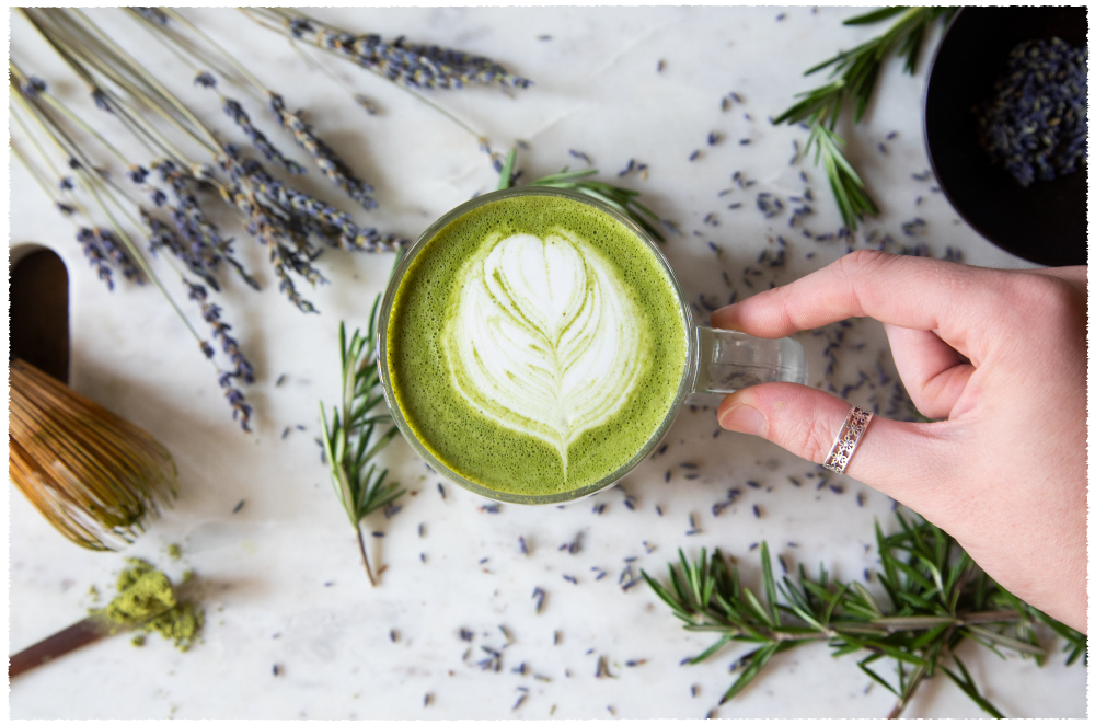 Stay Warm With The Rosemary Lavender Matcha Latte