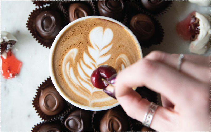 Swoon Over The Cherry Cordial Cappuccino ❤️