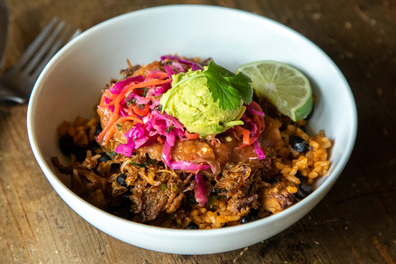 New Specials! Pork Burrito Bowl and Broccoli Tempeh Reuben