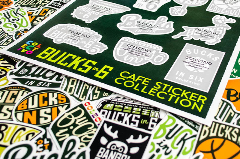 Bucks in 6 Sticker Contest at Wisconsin Cafes