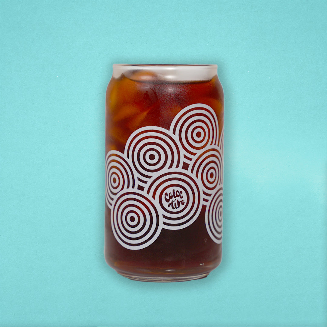 'Concentric Circles' Glass 16oz