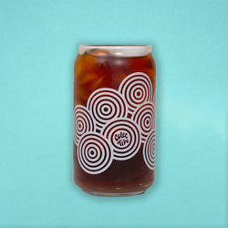 'Concentric Circles' Glass 16oz