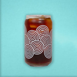 'Concentric Circles' Glass 16oz