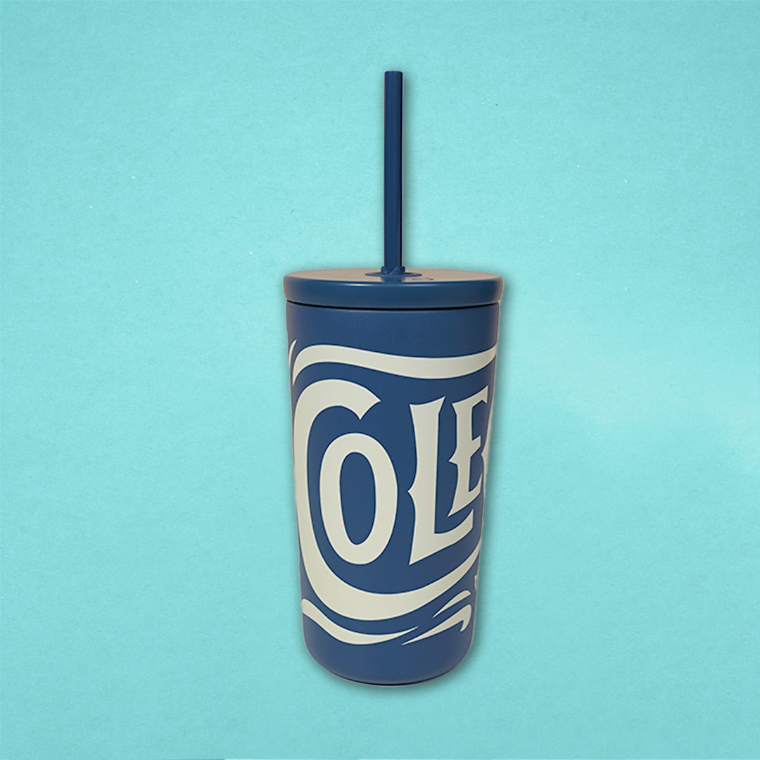 Navy 16oz Straw Tumbler