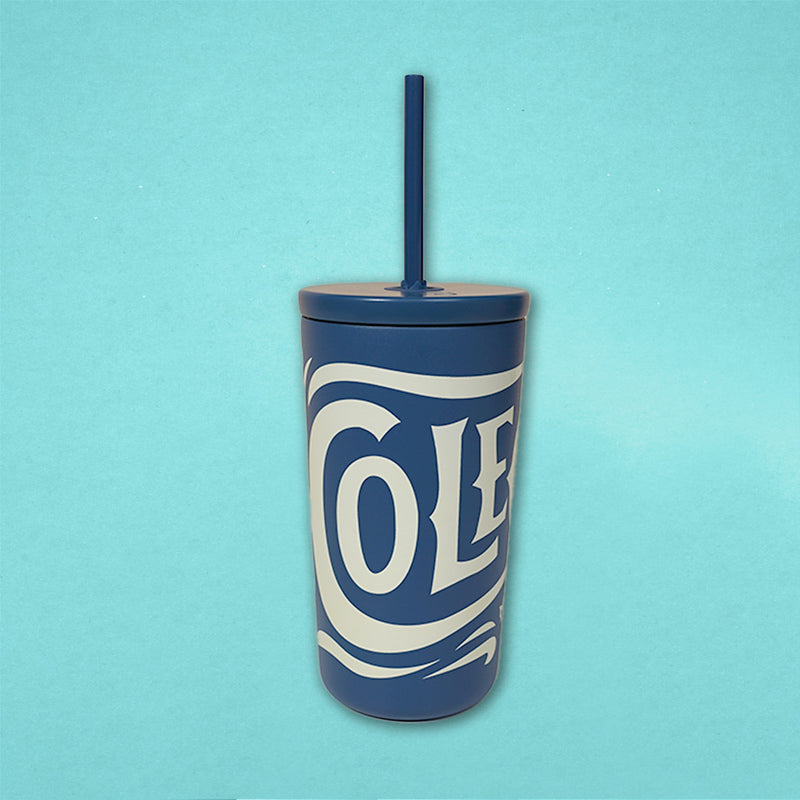 Navy 16oz Straw Tumbler