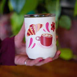 White 8oz Coffee Date Tumbler