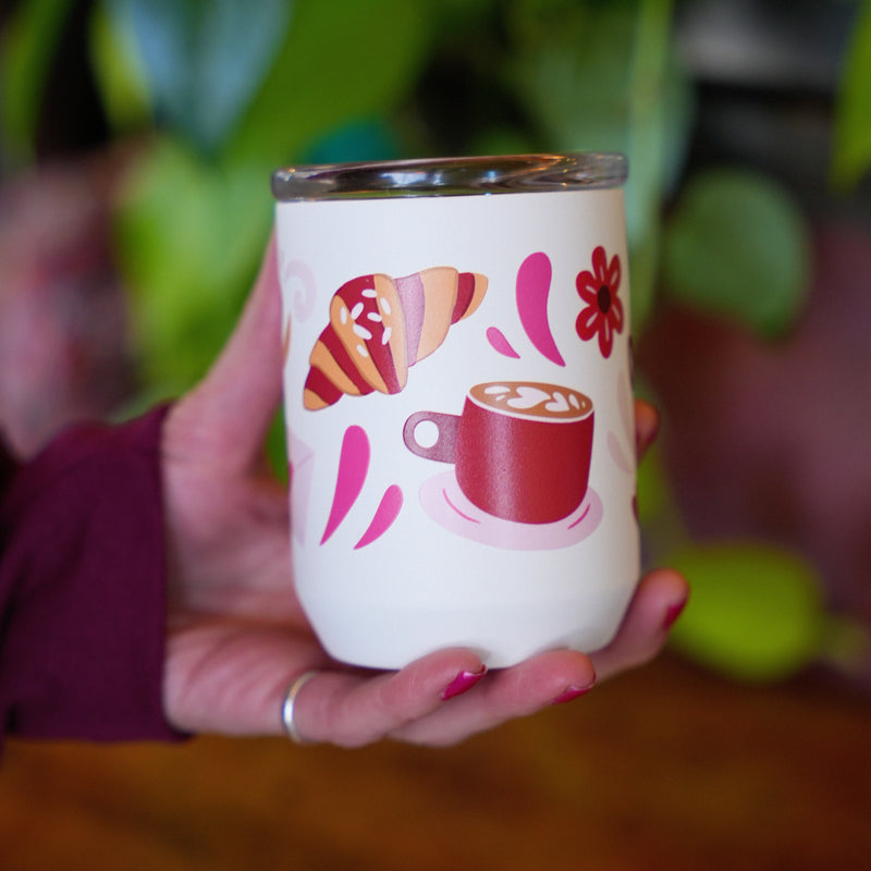 White 8oz Coffee Date Tumbler