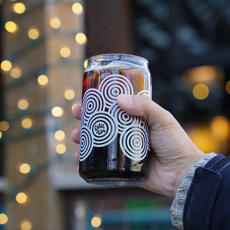 'Concentric Circles' Glass 16oz